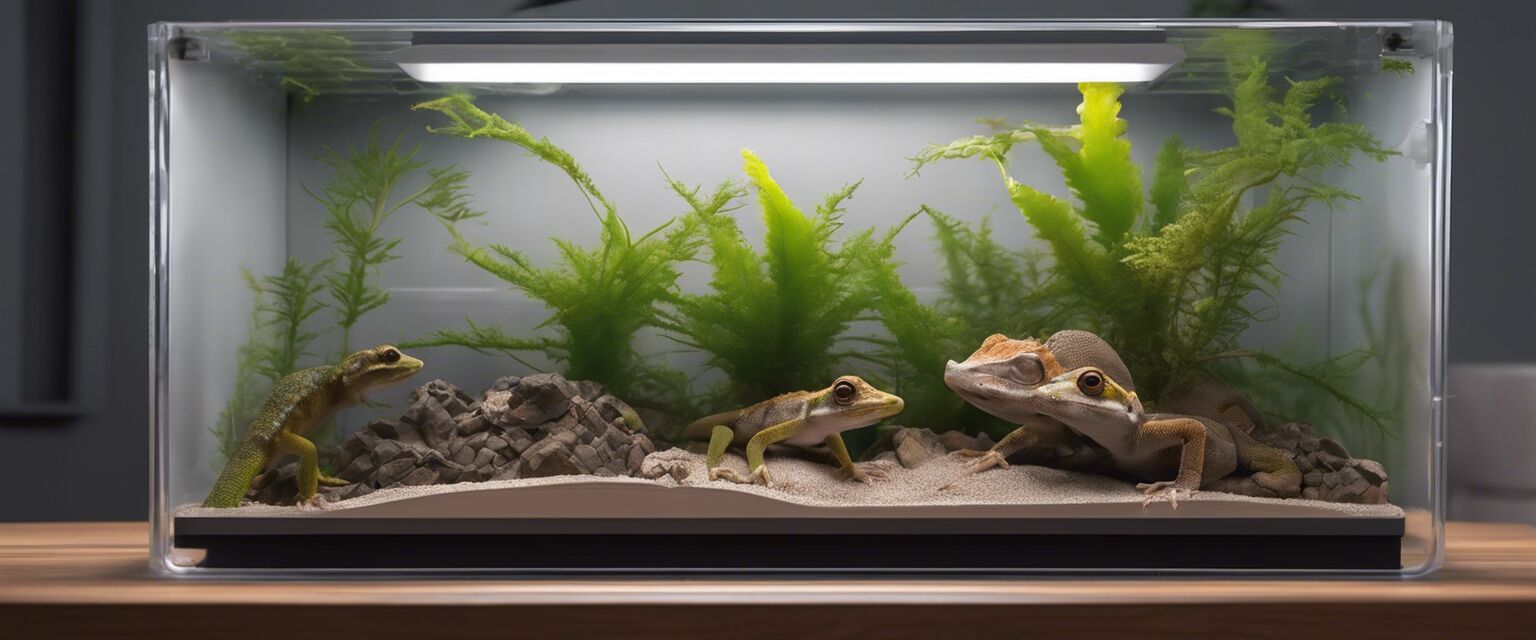 Plastic enclosure for small geckos