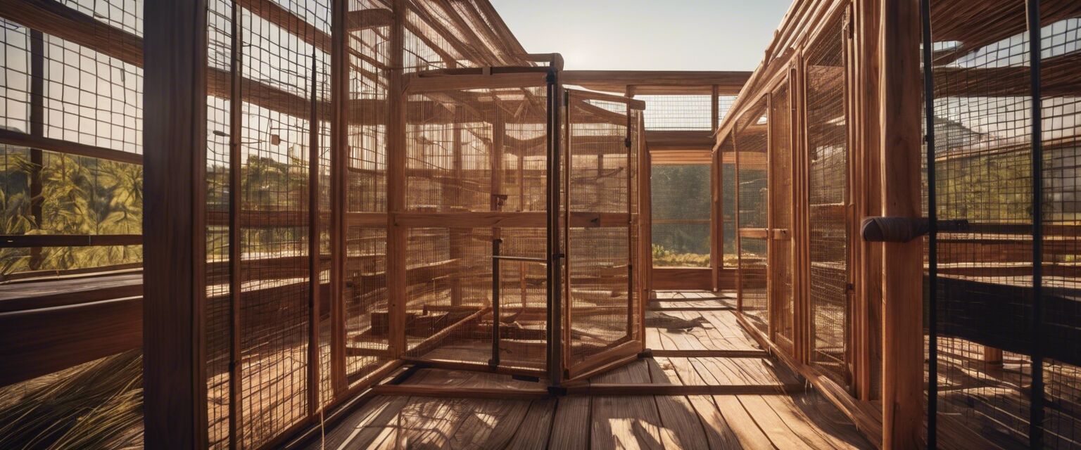 wooden breeding cage